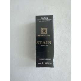 BROW CODE Stain Hybrid Brow Dye Tint pigment for Eyebrows- PERFECTO  BROWN