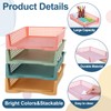 8 Pack Boho Plastic Turn in Paper Trays for Classroom