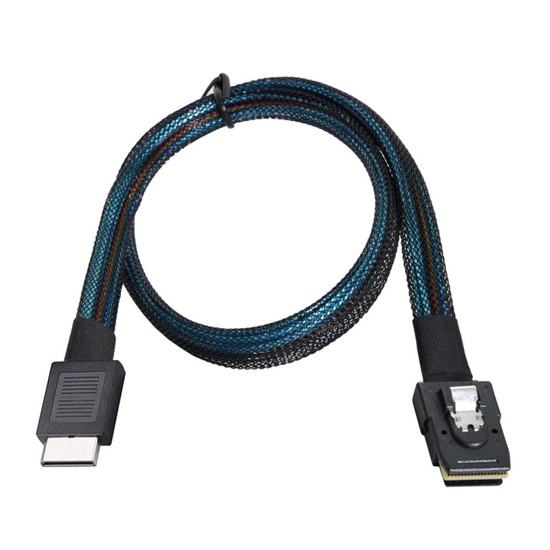 xiwai Oculink PCIe PCI-Express SFF-8611 4i→SFF-8087 36ピンケーブル PCIE スリムライン SSD
