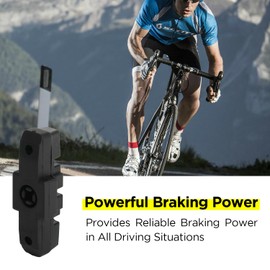 4PCS 2 Pairs Bicycle Brake Pads Replacement Compatible with Magura HS11/HS22/HS24/HS33 Rubber Road Bike Brake Covers Bike Accessories Black