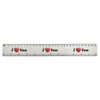 'I Love You' 30cm (12 Inch) White Plastic Ruler (RL00092510)
