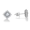 JXSJEW Classic four leaf clover series stud Earring 925 Sterling