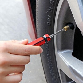 Red Stem Screwdriver, Tire Valve Stem Removal Tool,Valve Core Repair Disassembly Screwdriver,Universal Bicycle Car Truck Valve Stem Screwdriver, Tire Inflating Valve Install Tool, Tire Repair Tool