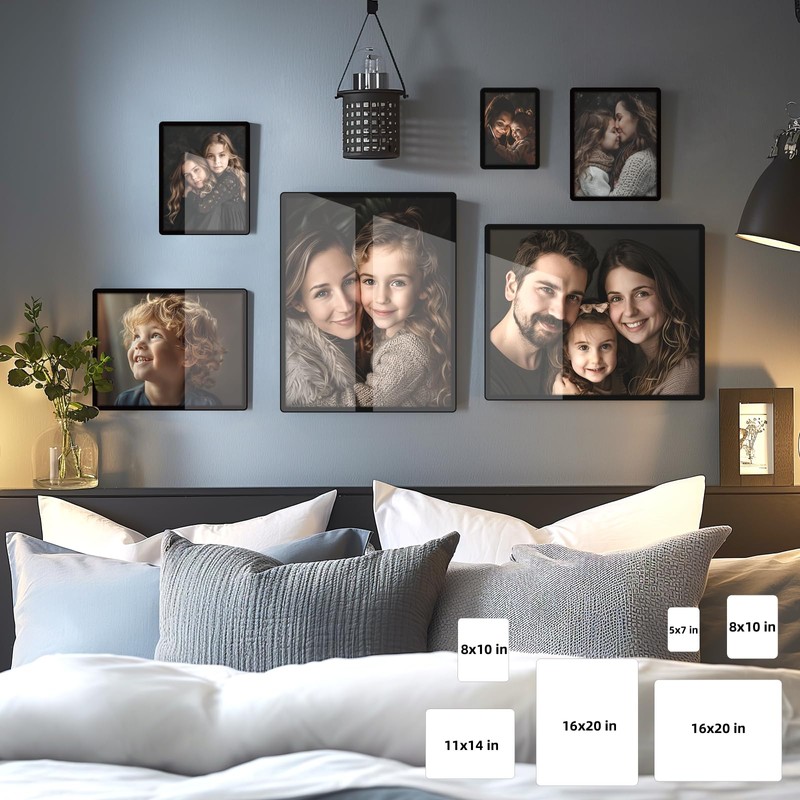 ASEEWO black 5x7 photo frame,5x7 Picture Frames amatel, 5x7 frames