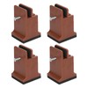 4pcs Adjustable Furniture Risers with Screw Clamp Rubber Bed Couch