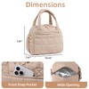 LEDAOU Lunch Box for Women Lunch bag Quilted Puffer Lunch