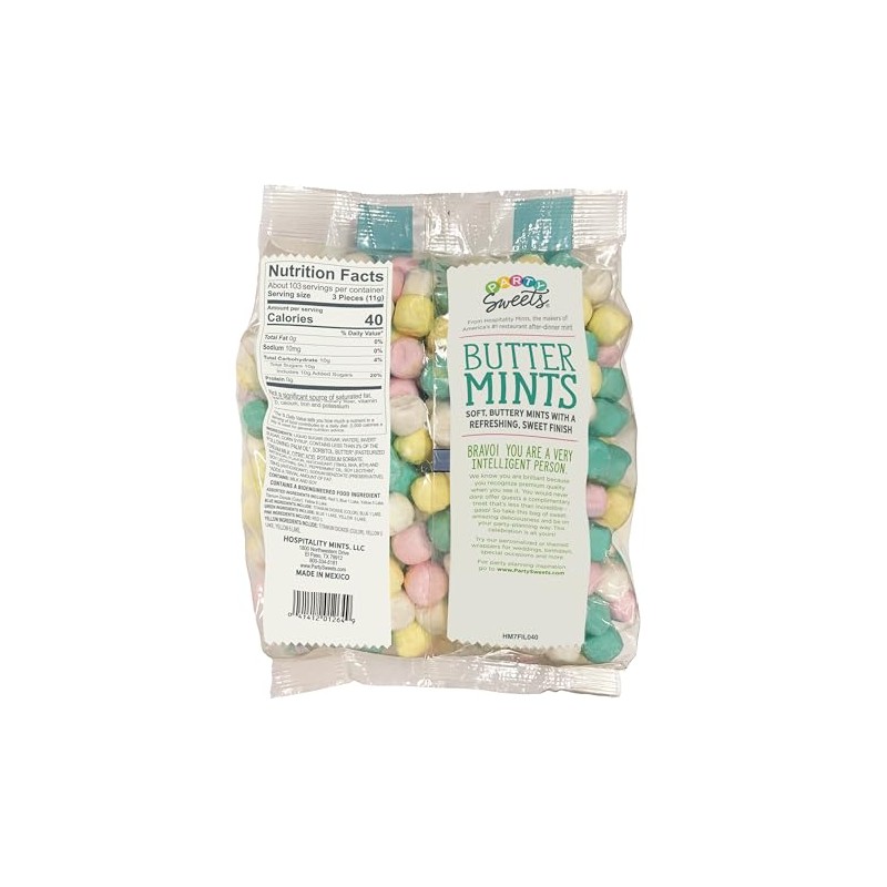 Party Sweets Assorted Buttermints, 2.5 Pound, Appx. 350 pieces from