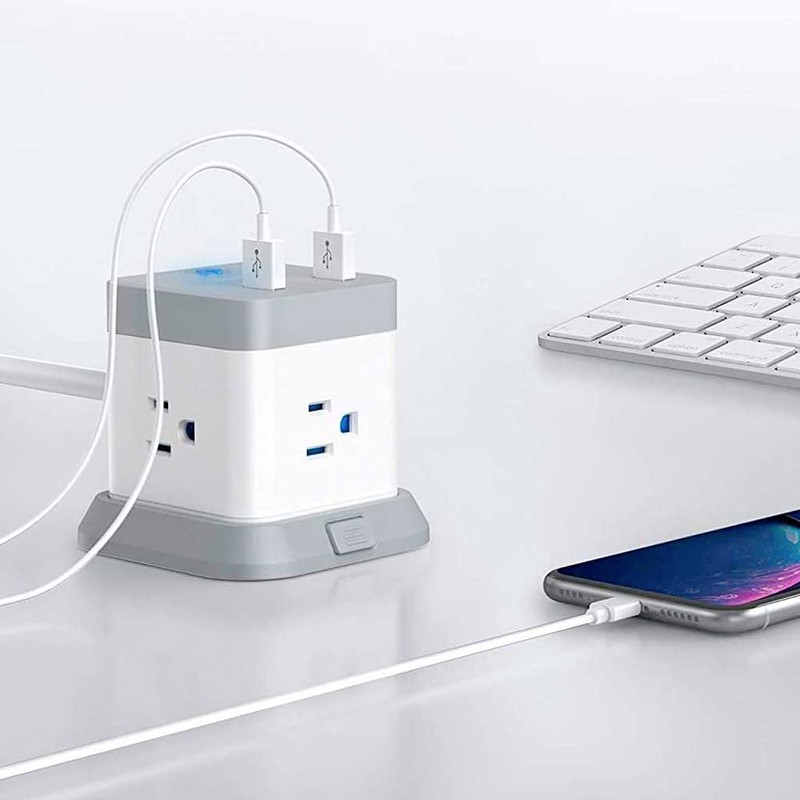 BESTEK Supresor de Picos con Wi-Fi y Alimentación USB, MRJ3013