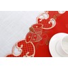 Grelucgo Embroidered Christmas Holiday Dining Table Runners (15 X 60