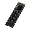 M.2 to SATA3.0 Adapter Card, PCB 16Gbps High Speed ASM1166