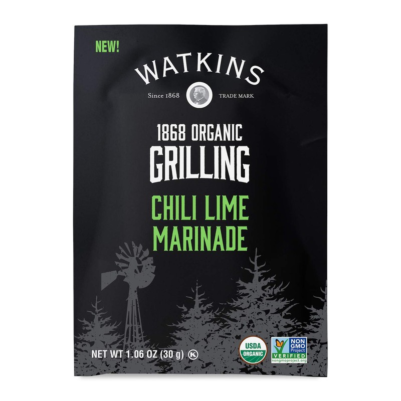 Watkins Organic Grilling Chili Lime Marinade, 1.06 Oz (Pack of