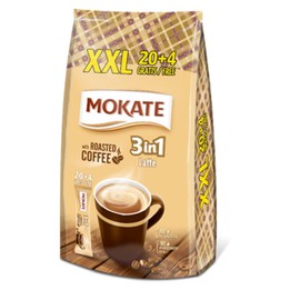 Mokate 3in1 Latte Roasted Coffee 24 Sachets XXL