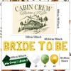 Camping Bachelorette Decoration Sash Cabin Crew Before i Do Backdrop