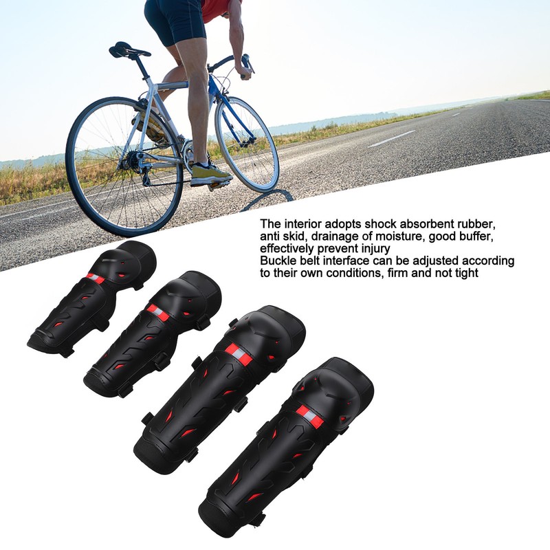 4PCS Knee Pads Elbow Pads Night Luminous Knee Protective Gear