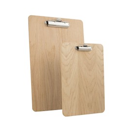 Chalkboards UK Clipboard, Wood, Natural, 24 x 34 x 2 cm