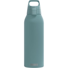 SIGG - Stainless Steel Drinking Bottle - Shield ONE Morning Blue - Suitable for Carbonated Drinks - Leak-Proof - Feather-Light - BPA-Free - Outdoor & Fitness - 1.5 L
