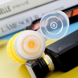 Mrsdry - Botellas de viaje para artículos de cambiador, botellas de silicona a prueba de fugas, aprobadas por la TSA, botellas de viaje de 3 onzas, contenedores de artículos de cambiador de tamaño de