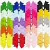 OAOLEER 40Pcs 3inch Hair Bows for Girls, Boutique Grosgrain Ribbon