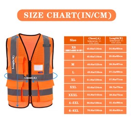 A-SAFETY Orange SMALL Safety VestS