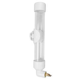 Alimentador Automático de Agua para Pájaros de 260ml, Botella de Agua Potable para Pájaros, Boquilla de Aguja de Gran Capacidad a Prueba de Fugas para Loros, Dispositivo Automático para(Blanco)
