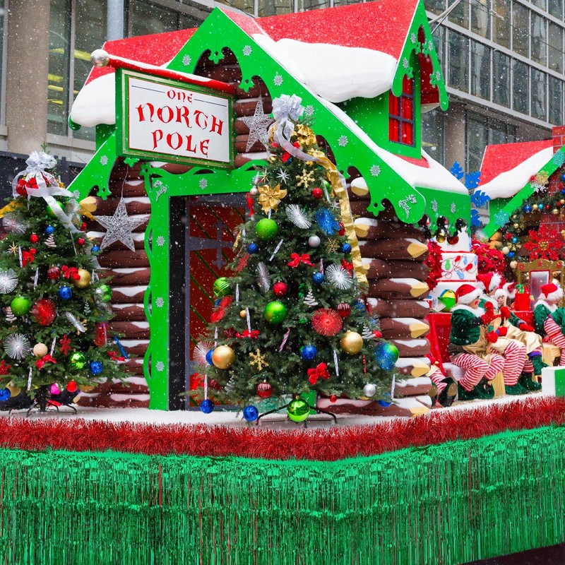 Crowye 10 Pcs Large Christmas Parade Float Decorations with Foil
