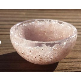 ROSE QUARTZ 2" ORGONE BOWL