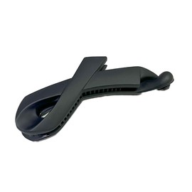 No Slip Banana Clip, Cross Ribbon, Matte Black