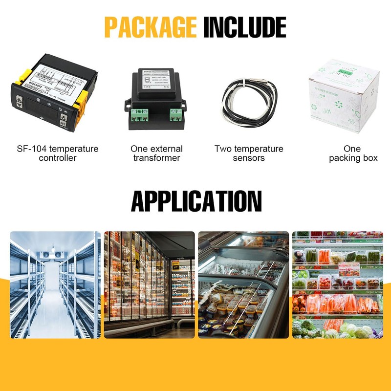 SOFEDY Electronic Temperature Controller SF-102 Digital Display Freezer Thermostat Regulator