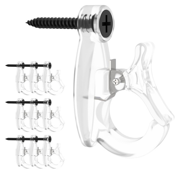 GEZIDEA Light Hanger Hooks,String Light Hooks,Screw-in Hooks for Hanging String