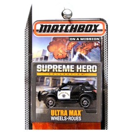 MATCHBOX SUPREME HERO COLLECTION 1:70 SCALE BLACK HIGHWAY PATROL FORD EXPLORER DIE-CAST COLLECTIBLE