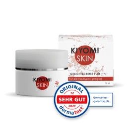 KIYOMI SKIN 5-ALA Intense Skin Energy Face Cream Plus - 50 ml with Hyaluronic - for Dry Skin, Dermatest Very Good