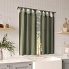 Archaeo Washed 100% Cotton Small Window Twist Tab Cafe Curtains,