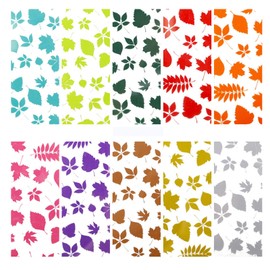 10 Rolls/Box Maple leaves Nail Art Holographic Stickers Nail Salon DIY Decoration Accessories 10 Colors (Autumn Thanksgiving)