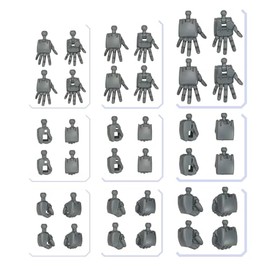 BANDAI HOBBY KIT GUNDAM OPTION PARTS SET GUNPLA 04 (BUILD HANDS ROUND)