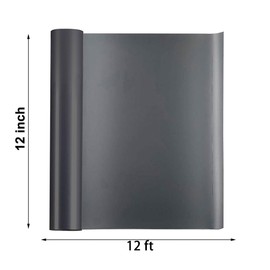 Guangyintong Rollos reflectantes de vinilo de transferencia de calor negro, vinilo reflectante de 12 x 20 pies para camisetas, vinilo negro HTV para todas las máquinas de corte, fácil de cortar y