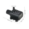 Decdeal Ultra-quiet Mini DC12V 10W 400L/H Lift 400cm Brushless Water
