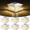 NIORSUN Solar Post Lights Outdoor 6 Pack, 2 Modes LED,
