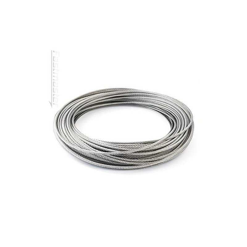 10m Stainless Steel Wire Rope Cable 1.5mm Cordage Strand: 7x19