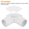 sourcing map PVC Conduit Coupler Elbow Fittings 25mm Inspection for