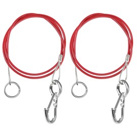 KUHAWL 2 Stück Anhänger Abreißseil, 1m Bremsseil Anhänger Fangseil für Ungebremste Anhänger Sicherungsseil Anhänger, KFZ Abreisseil für Alle Arten von Gebremsten Anhängern und Wohnwagen