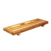 HomeRoots 29" Natural Teak Wood Bath Tray And Seat