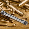 ULTECHNOVO Service Wrench, 3pcs Refrigeration Ratcheting Wrench Wratchet Tool with