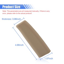 Car Handbrake Cover, Silicone Handle Grip Protector, Anti-Scratch Brake Parking Decorative Hood, Comfortable Brake Covers for Car Brake Levers, Universal for Most Cars (Beige Yellow)