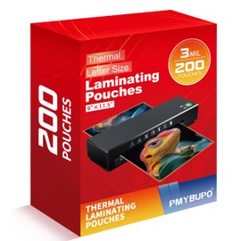 Thermal Laminating Pouches,Hold 8.5 x 11 inch Sheets 200 Pack,3 Mil Clear Thermal Laminate Pouches 9 x 11.5 inch Lamination Sheet Paper