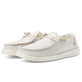 HEYDUDE Women's Wendy Boho Stitch Latte Size 8 | Women's Shoes | Women's Slip On Shoes | Comfortable & Light-Weight