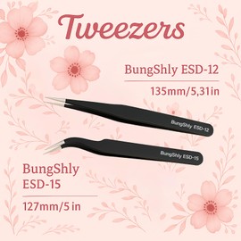 Tweezers Set – Precision Rhinestone, Nail Sticker & Charm Tweezers for Nail Art, DIY Nail Art Tools for Stickers, Decals, Ideal for Gel Nails, Flower, Heart, and Fruit Designs