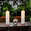 BUTHY 14" x 4" Large Outdoor Candles with Timer Waterproof
