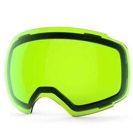 ZIONOR X4 Ski Goggles Magnetic Lens - Snowboard Goggles for Men Women Adult - Snow Goggles Anti-Fog UV Protection (VLT 70.48% Yellow Light Green Lens)