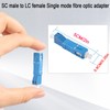 QIANRENON SC Male to LC Female Singlemode Adapter SM 9/125μm