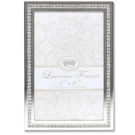 Lawrence Frames 4 x 6 Dazzle Glitter Photo Frame, Silver